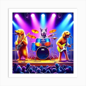 Band Of Dogs Art Print