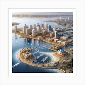 San Diego Harbor Art Print