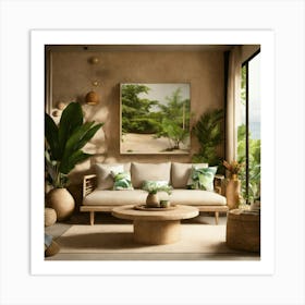 Ultra Realistic Photo Of Bali Inspired Cream Stone (18) Art Print