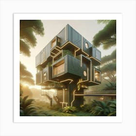 Futuristic Tree House 7 Art Print