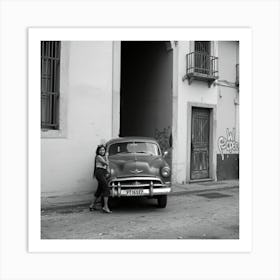 Old Car In Havana Art Print