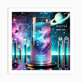 A Sci Fi Inspired Drink Named Nebula Nectar, Fea Art Print