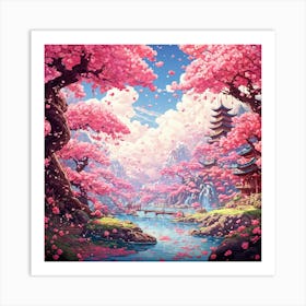 Sakura Blossoms Art Print