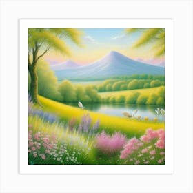 Landscape Painting Art Print