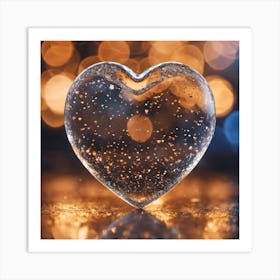 Glass Love Heart 4 Art Print