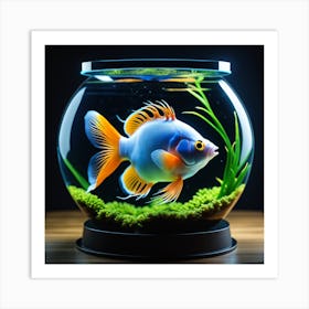 Goldfish In A Bowl Art Print