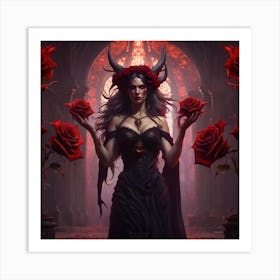 Demon Woman 2 Art Print