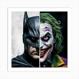 Batman And Joker 3 Art Print