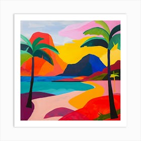 Abstract Travel Collection Mauritius 5 Art Print