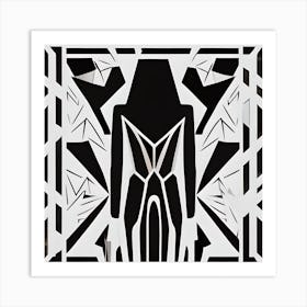 Egyptian Abstract Silhouette Art Print