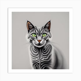 Cat Portrait Art Print