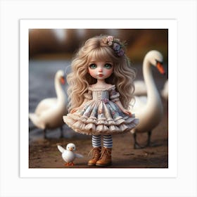 Swans 8 Art Print