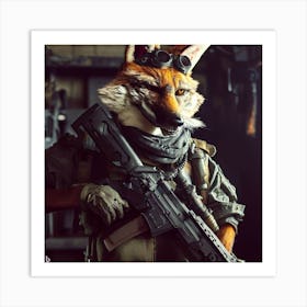 Fox Soldier Art Print