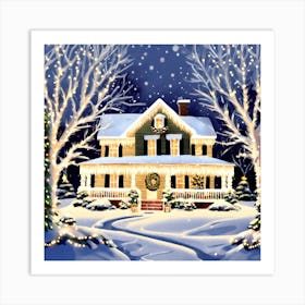 Christmas House 5 Art Print