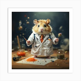 Doctor Hamster 2 Art Print