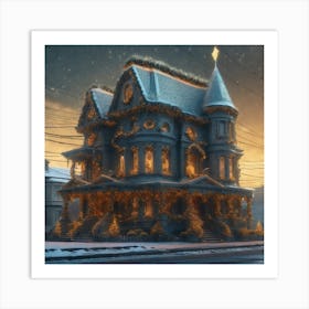 Christmas House 139 Art Print