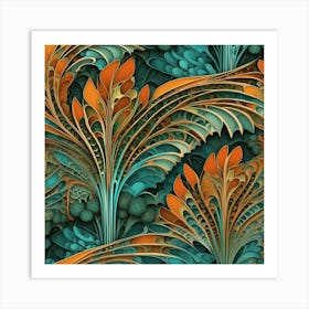 ferny abstract Art Print