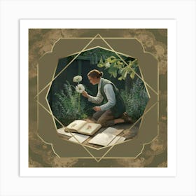 Gold Frame Art Print