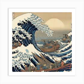 The Great Wave Off Kanagawa Image 1 Art Print