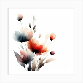 Watercolor Flowers 10 Art Print