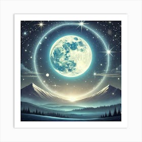 Full Moon In The Sky 34 Art Print