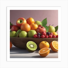 Fruit In A Bowl 1 Art Print