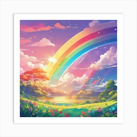 Rainbow In The Sky Art Print