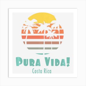 Pura Vida Vintage Sunset Art Print