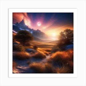 Landscape Painting 179 Art Print