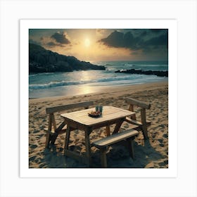 future lifestyle - sea - beach Art Print