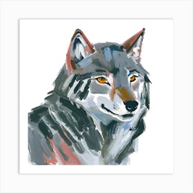 Gray Wolf 04 Art Print