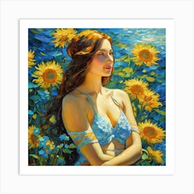 Sunflowers fu Art Print