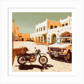 Mauritania. Vintage Travel Art Print