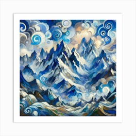 Blue Mountains Art Print