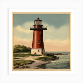 Lighthouse Of St John Art Print