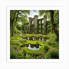 Castle In The Woods 1 Art Print