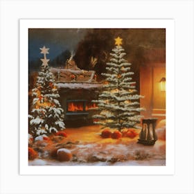 Christmas In Winter Art Print