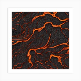 Lava fire 3 Art Print