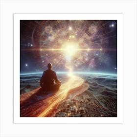 Meditation In Space 3 Art Print