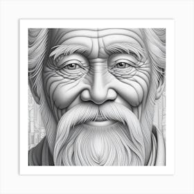 Old Man Color 1 Art Print