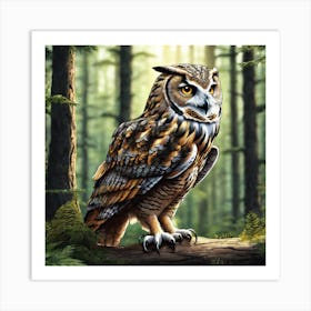 Great Horned Owl 9 Art Print