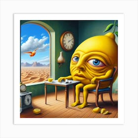 Lemon Man Art Print