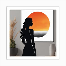 Sunset Silhouette Art Print