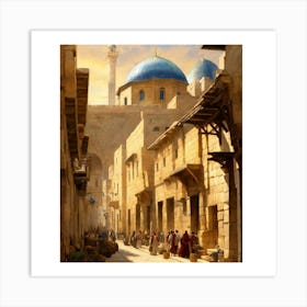 Egyptian Street Scene Art Print