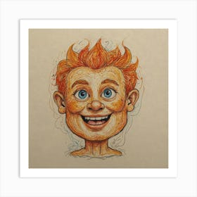 Boy With Red Hair 1 Art Print