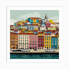 Lisbon Cityscape 5 Art Print