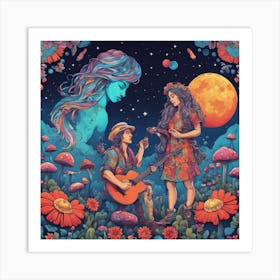 Psychedelic Love 2 Art Print