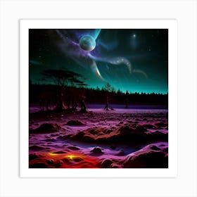 Psychedelic Landscape 1 Art Print