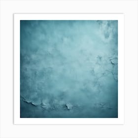 Beautiful Abstract Grungy Blue Stucco Wall Background In Cold Mood Pan Tone Of The Year Color Concep 3282388043 Art Print