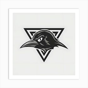 Raven Logo graphic design Art Print